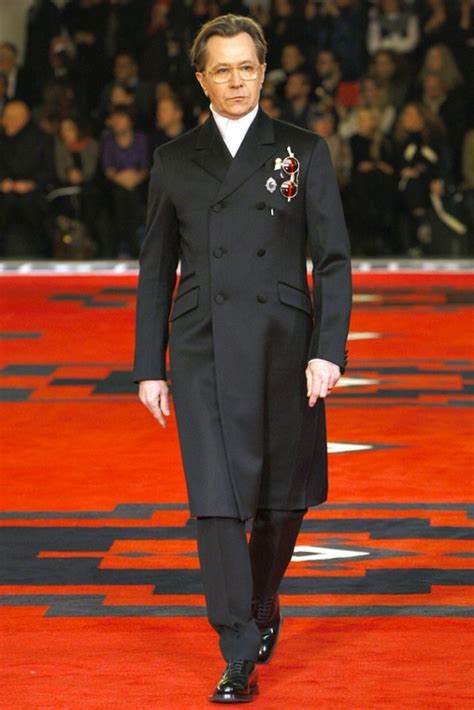 gary oldman prada fashion show|gary oldman new Prada tux.